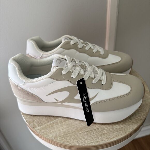 NWT Women's Platform Athletic Sneakers Non Slip Walking Shoes Comfort Size 9 - Picture 14 of 16